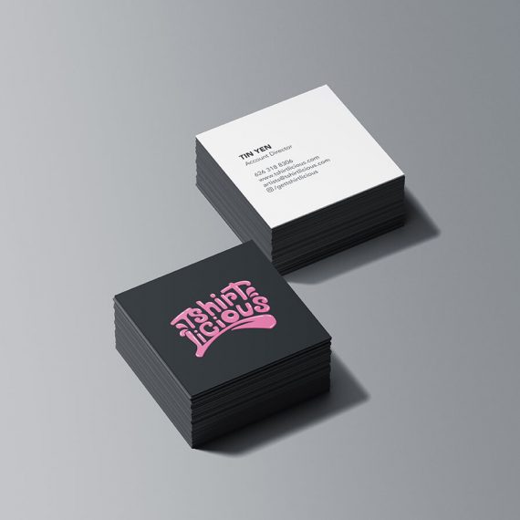 Tshirtlicious Square Business Card