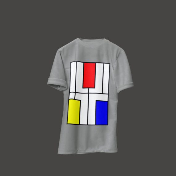 Mondrian Inspired "Y" T-Shirt Design